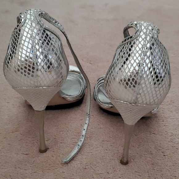 Smallville set silver python heels - Picture 5 of 6